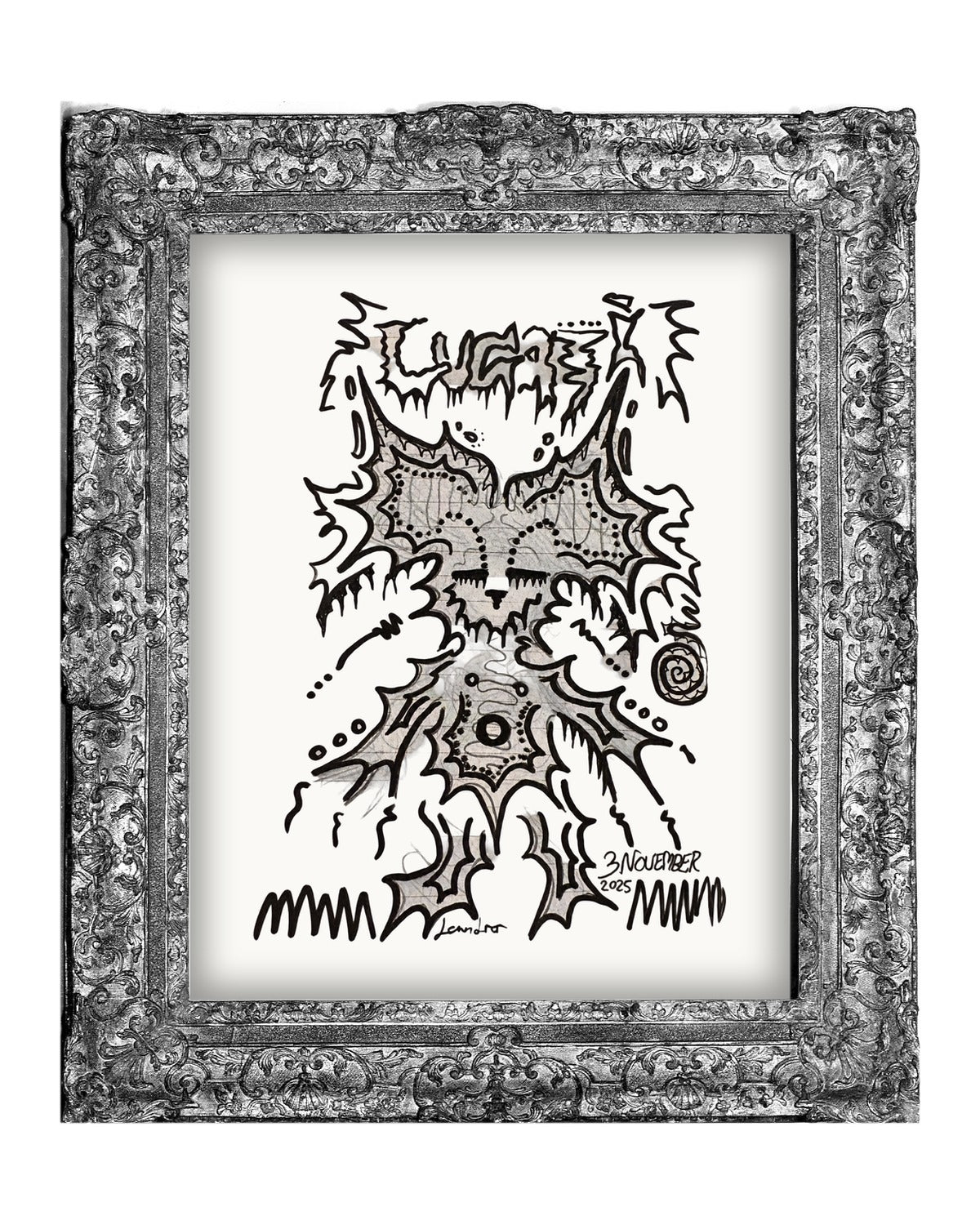 Cool Chill Dude – art print by LUGAZI, shown in a frame