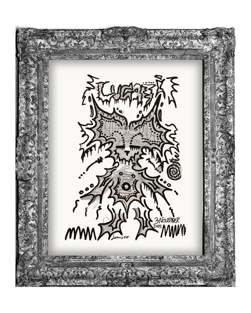 Cool Chill Dude – art print by LUGAZI, shown in a frame