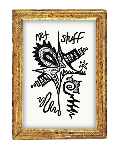 Art Stuff – art print by LUGAZI, shown in a frame