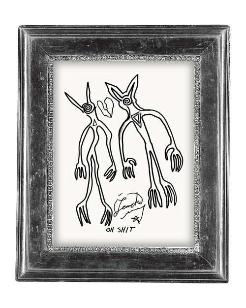 2 Souls – art print by LUGAZI, shown in a frame
